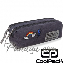 Cool Pack EDGE Несесер с две отделения Sparkling Badges Grey B69085 Cool Pack EDGE Несесер с две отделения Sparkling Badges Grey B69085